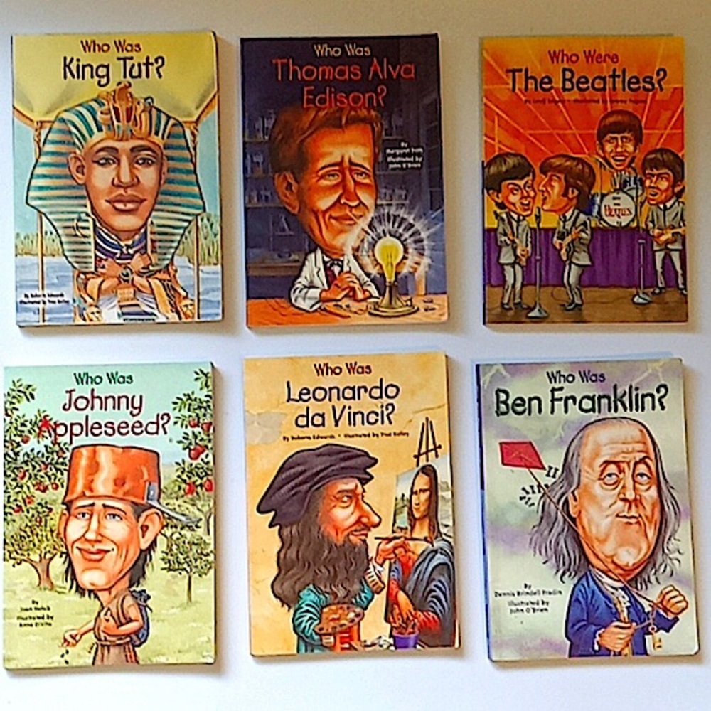 Lot of 6: Who Was Children's Books of Famous People